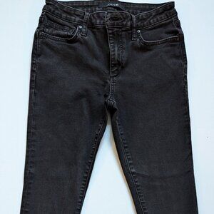 Joe's Jeans Curvy Skinny Ankle Black Stretch Denim Sz 27